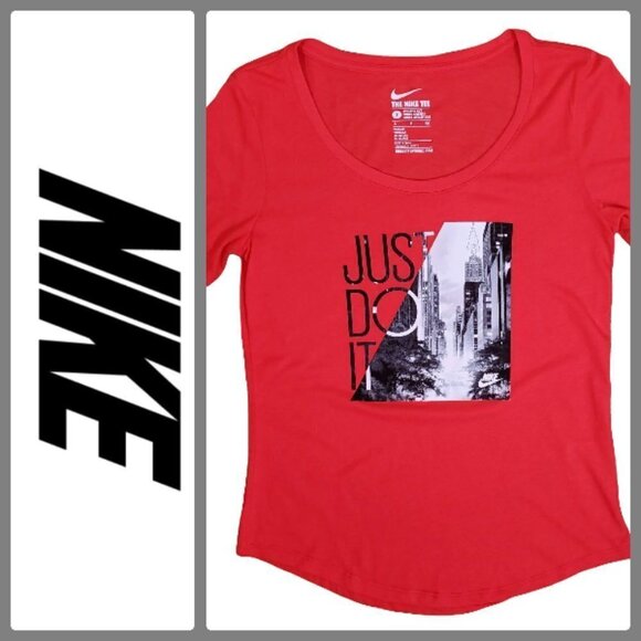 🚨085 Nike Short Sleeve Graphic Red Tee - Picture 6 of 6